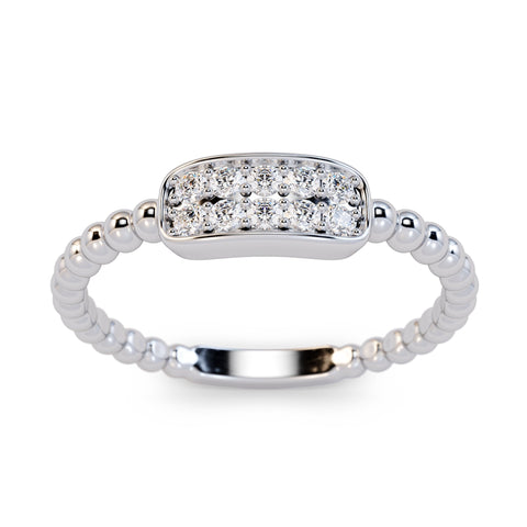 Unique Diamond Cluster Ring in 14k Gold / Beaded Gold and Diamond Stackable Ring / Diamond Wedding Band / Dainty Ring / Dainty Promise Ring Unique Diamond Cluster Ring in 14k Gold / Beaded Gold and Diamond Stackable Ring / Diamond Wedding Band / Dainty Ring / Dainty Promise Ring