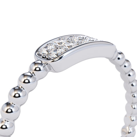 Unique Diamond Cluster Ring in 14k Gold / Beaded Gold and Diamond Stackable Ring / Diamond Wedding Band / Dainty Ring / Dainty Promise Ring Unique Diamond Cluster Ring in 14k Gold / Beaded Gold and Diamond Stackable Ring / Diamond Wedding Band / Dainty Ring / Dainty Promise Ring