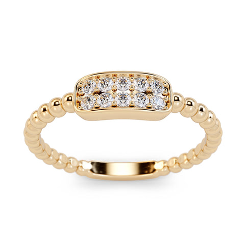Unique Diamond Cluster Ring in 14k Gold / Beaded Gold and Diamond Stackable Ring / Diamond Wedding Band / Dainty Ring / Dainty Promise Ring Unique Diamond Cluster Ring in 14k Gold / Beaded Gold and Diamond Stackable Ring / Diamond Wedding Band / Dainty Ring / Dainty Promise Ring